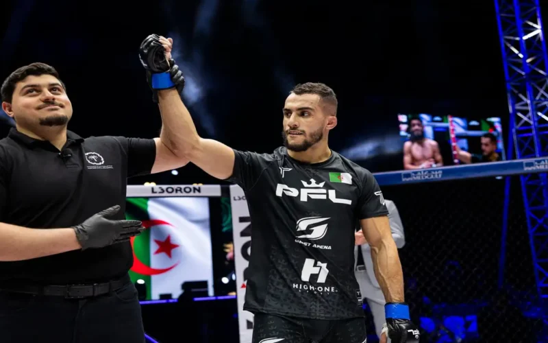 الجزائري يانيس غموري يعد بأول تتويج وطني في بطولة دوري المقاتلين MMA
